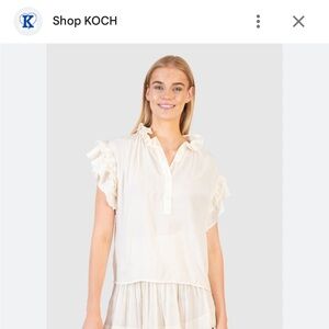 Koch Molly top Ivory Python
